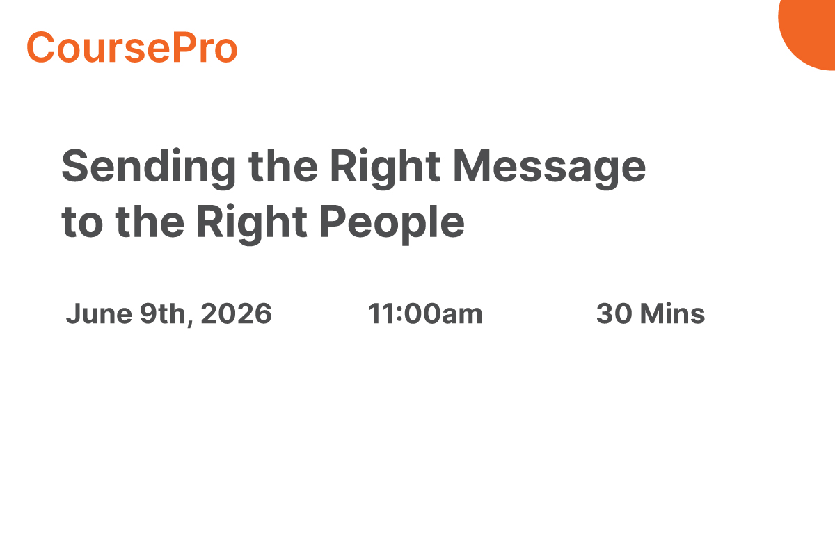 Sending the Right Message to the Right People