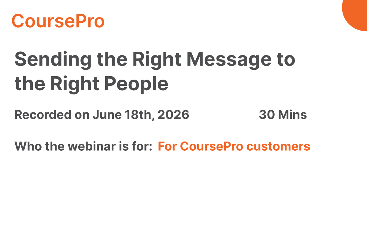 Sending the Right Message to the Right People recorded Sending the Right Message to the Right People recorded